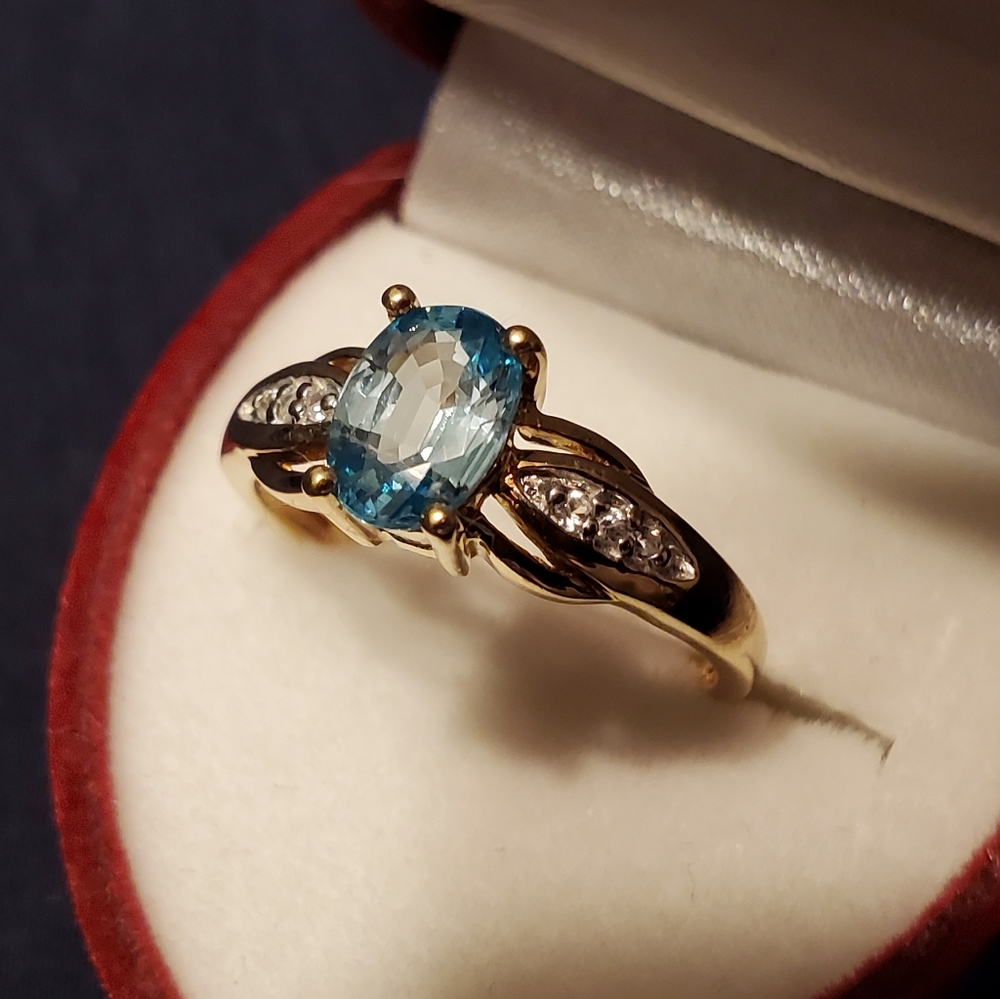 Blue Topaz Ring - Picture 3 of 11